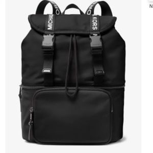 The Michael Kors Large Nylon Flap Backpack